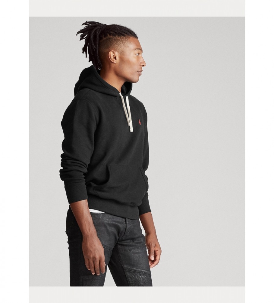 Moletom preto com capuz Ralph Lauren