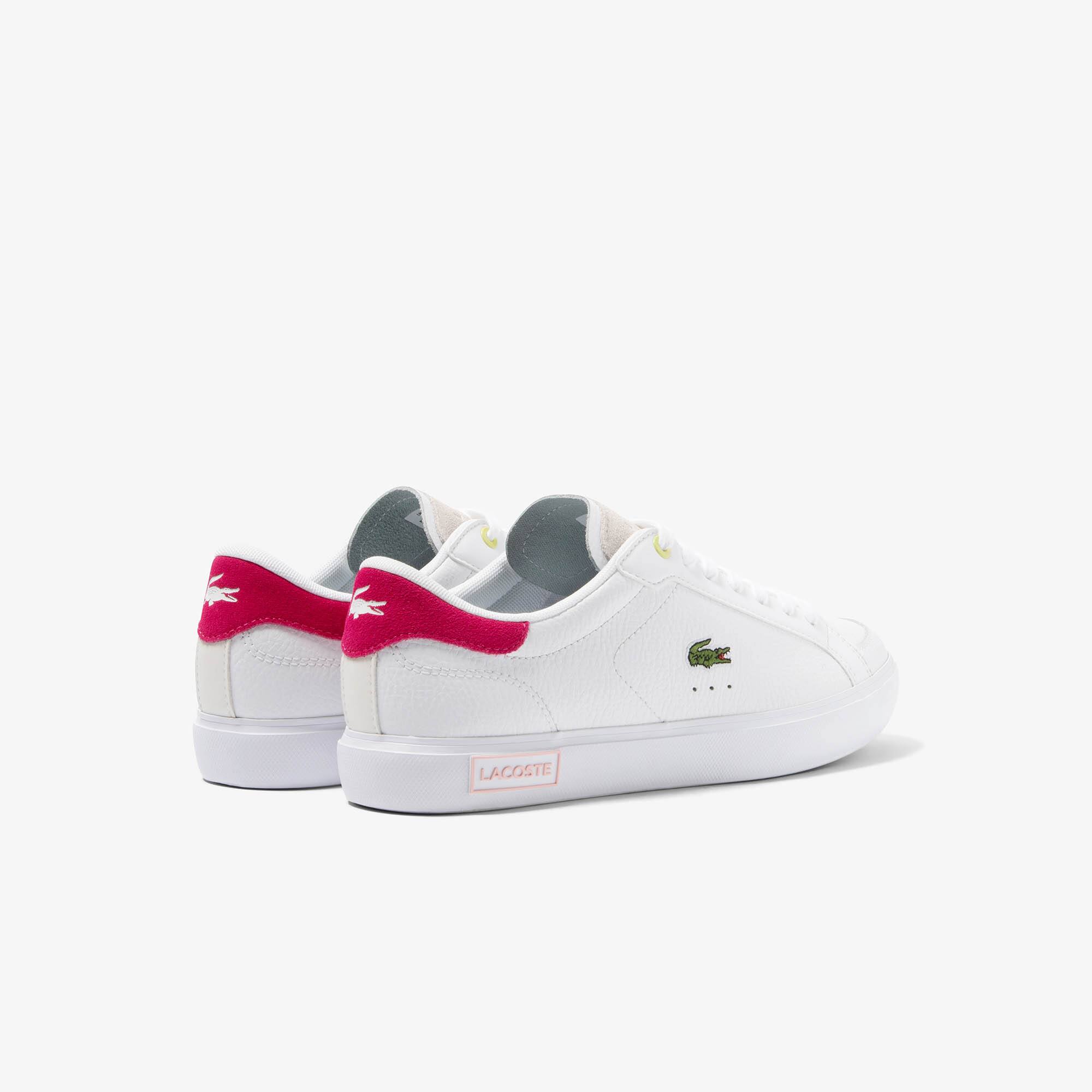 Sneakers Powercourt femme en cuir Sneakers - Blanc - Lacoste - Femme