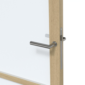 Arne & Bodil binnendeur ABE103 satijnglas - licht eiken houtlook afwerking