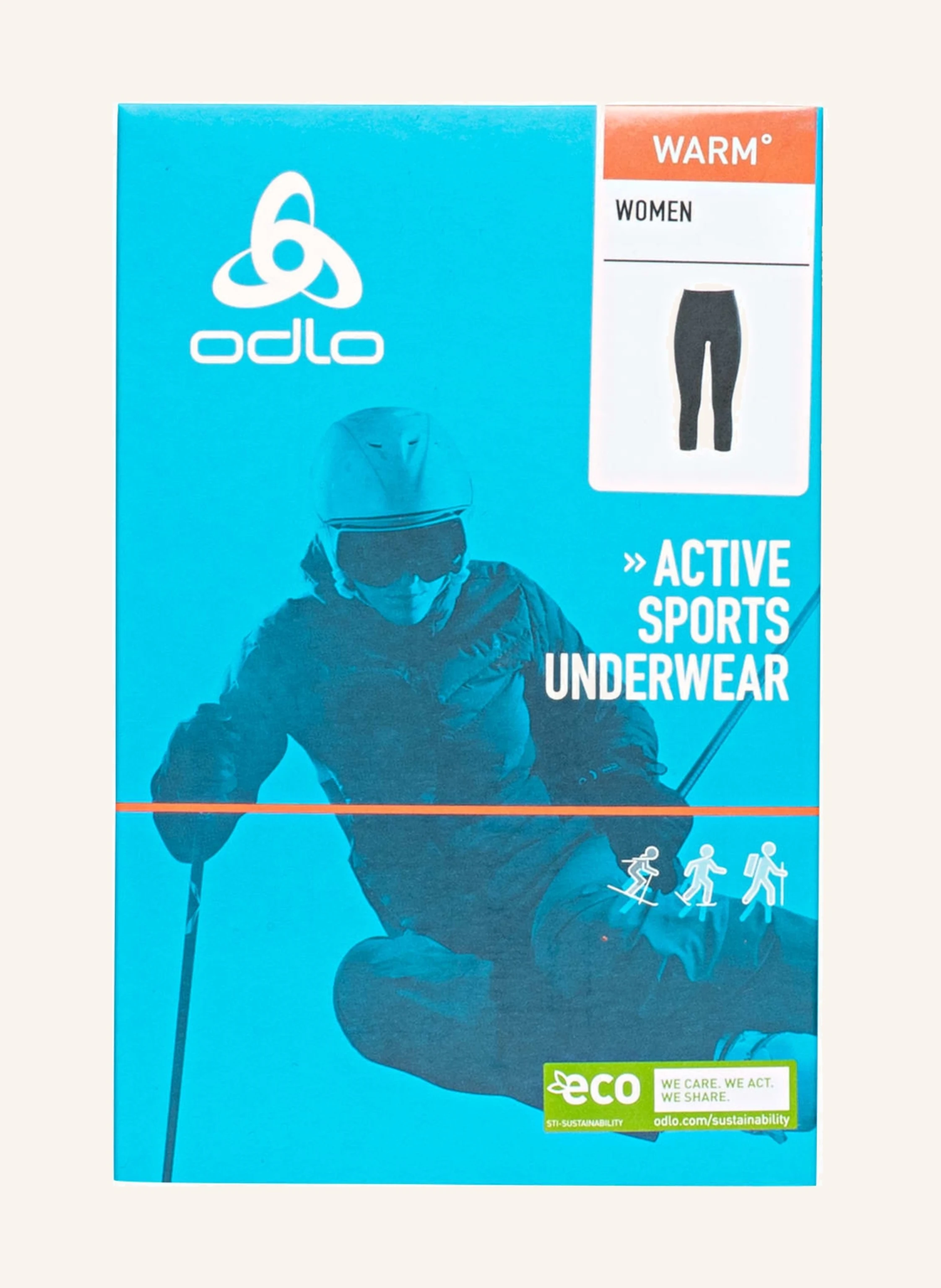 odlo Funktionswäsche-Hose ACTIVE WARM ECO mit verkürzter Beinlänge