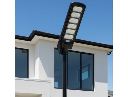 JORTAN TECH - Eclairage solaire Lampadaire modèle g - 280 watts - 224 led - 63500k