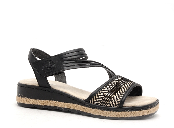 Rieker nu pieds plats femme 61764 noir