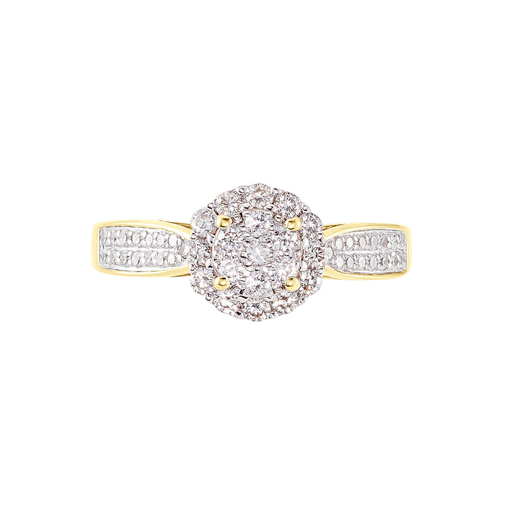 Bague Chou Or Jaune Diamant