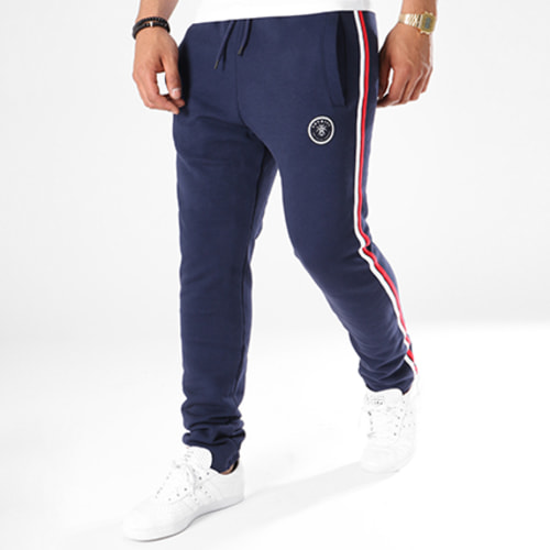 Pantalon Jogging Avec Bandes Line Bleu Marine