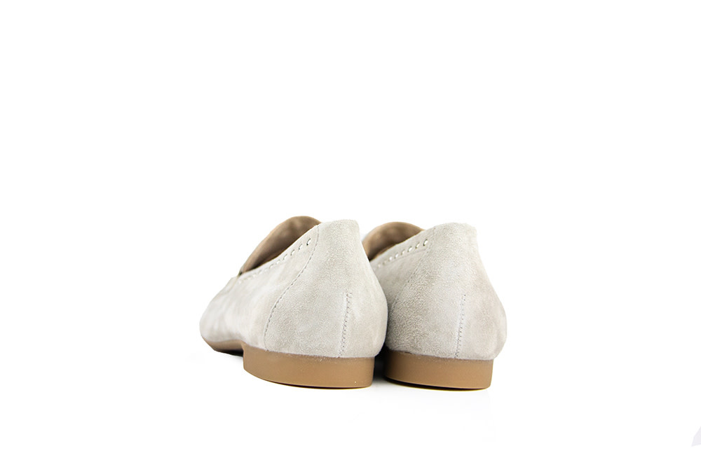 Paul Green Loafer Studs Stone Samtziege