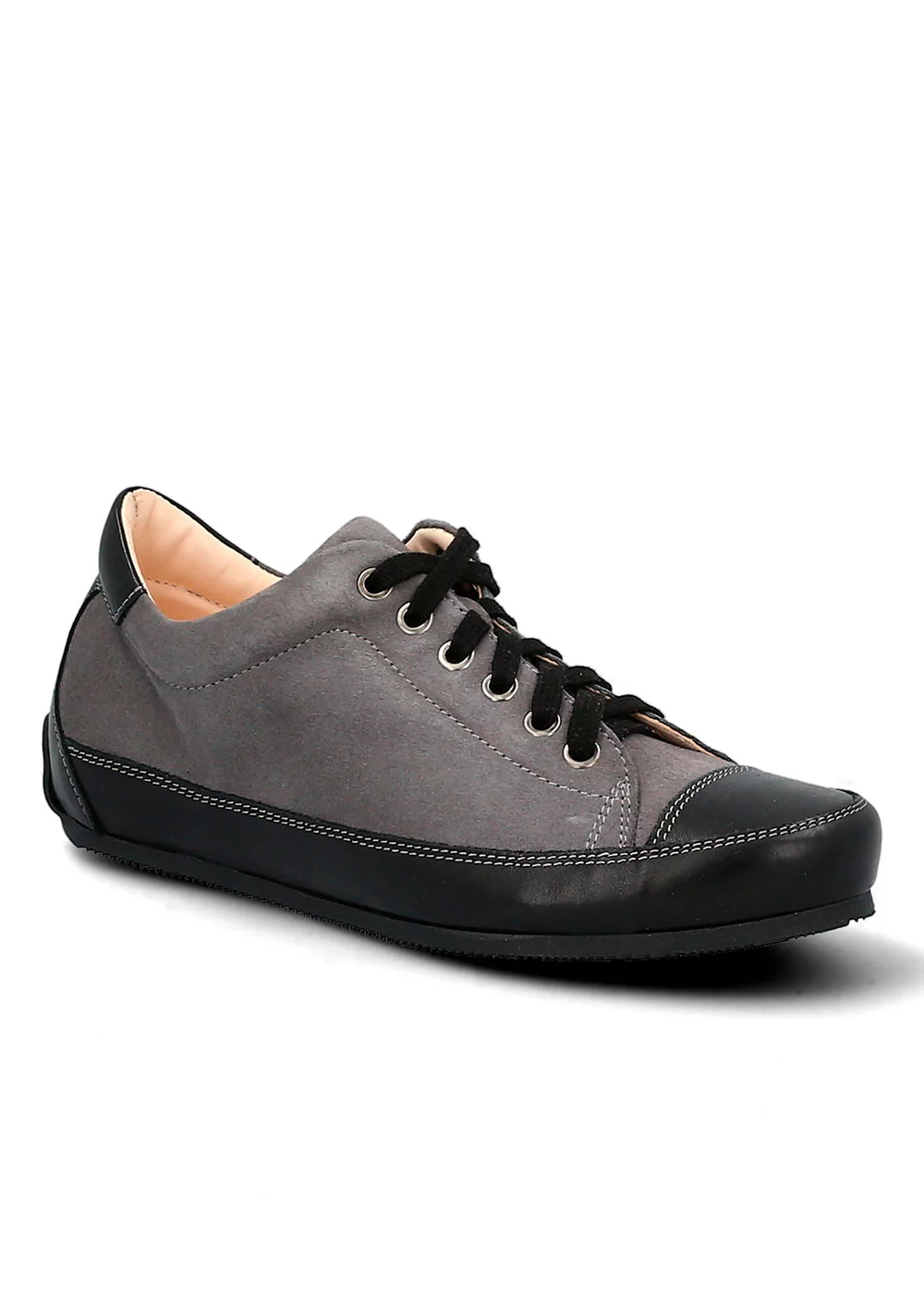 BASKET ROTONDA VELOURS GRIS