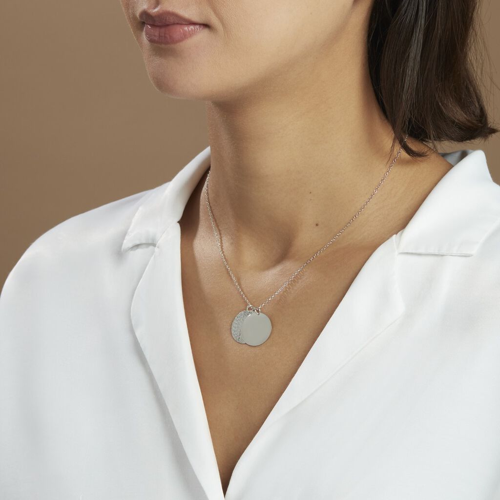 Collier Almira Argent Blanc