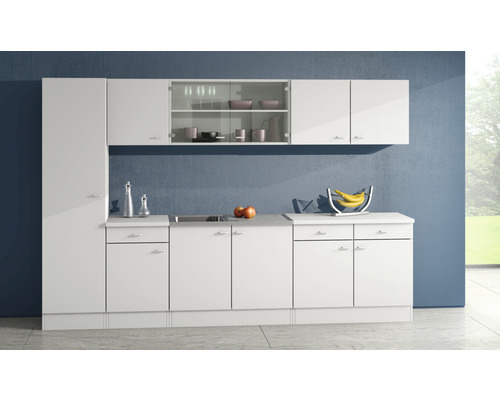 Flex Well onderkast met lade en draaideur Speed BxDxH 100 x 50 x 85 cm wit mat gedemonteerd scharnier links rechts
