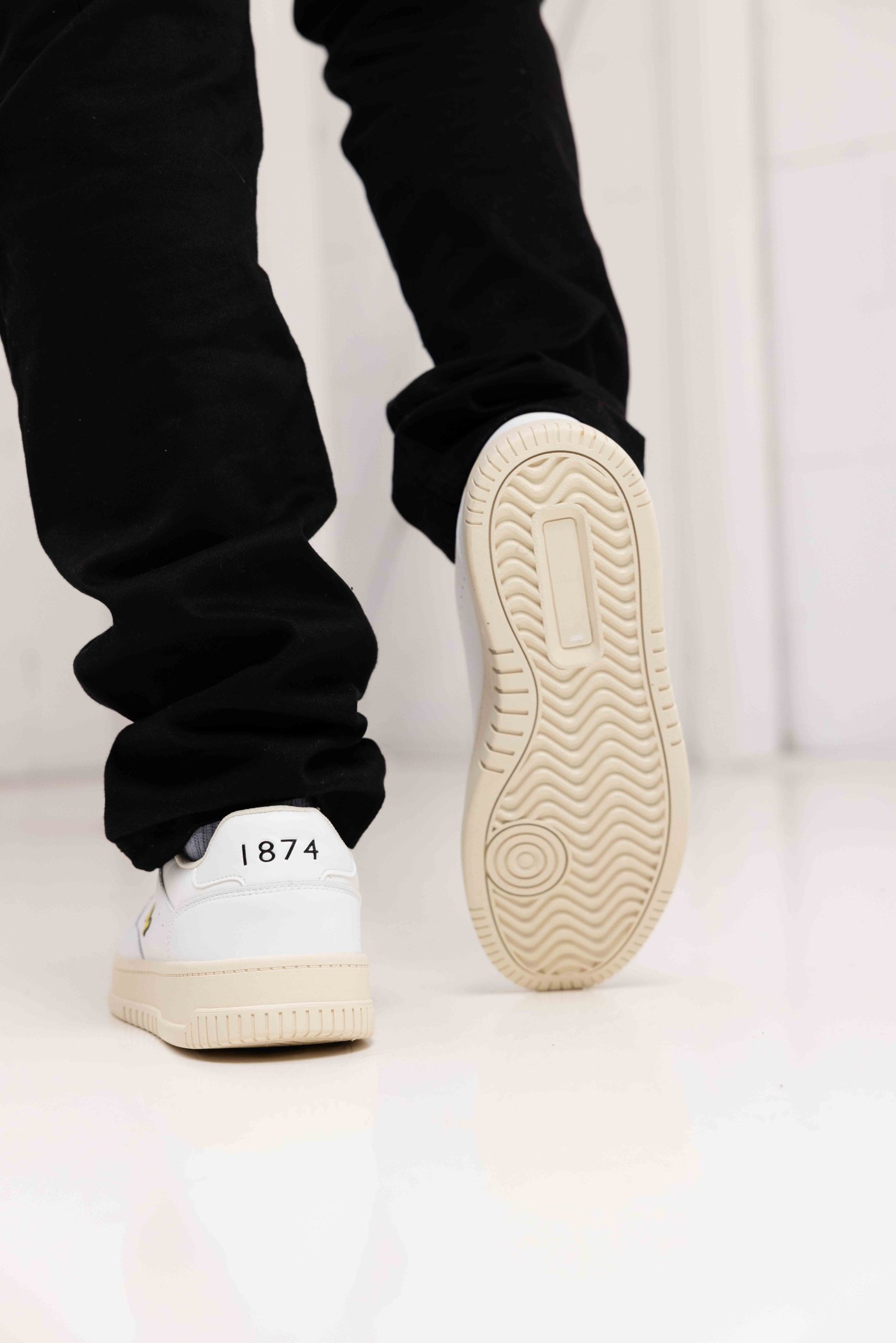 Lyle & Scott Culross Sneakers Heren Wit/Gebroken Wit