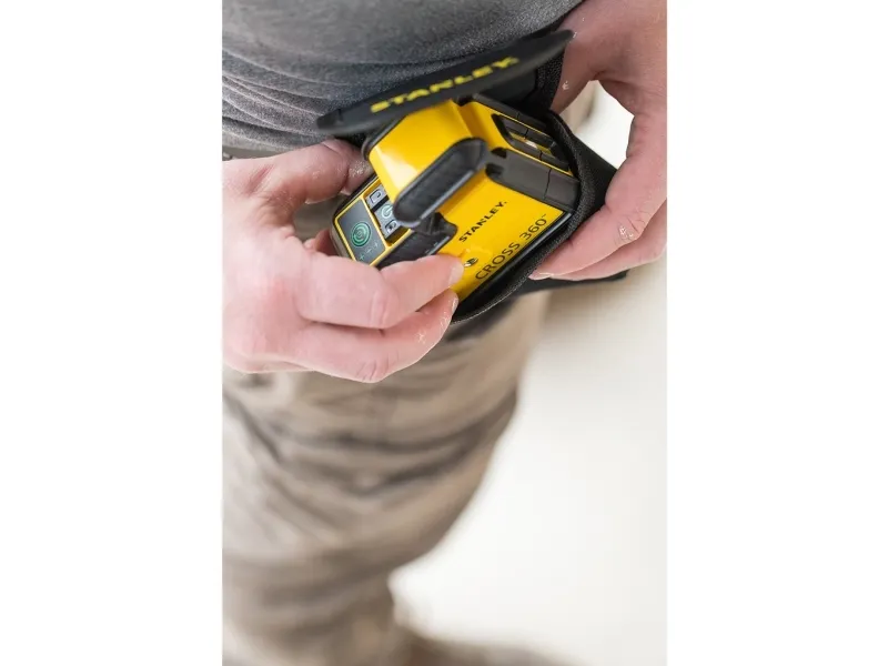 Stanley SLL360, 25 m, 0,4 mm/m, Grøn, Linjeniveau, Sort, Gul, Batteri