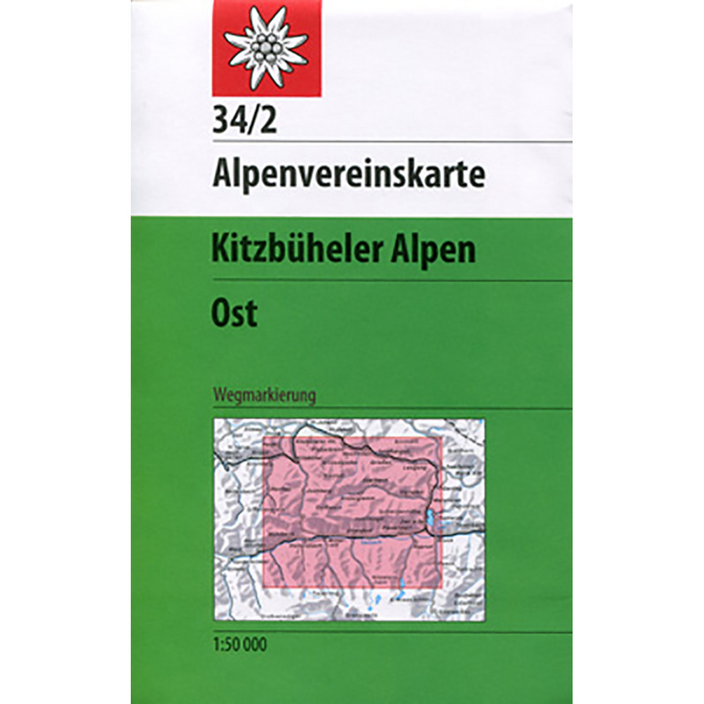 DAV AV-Karte 34/2 Kitzbüheler Alpen Ost