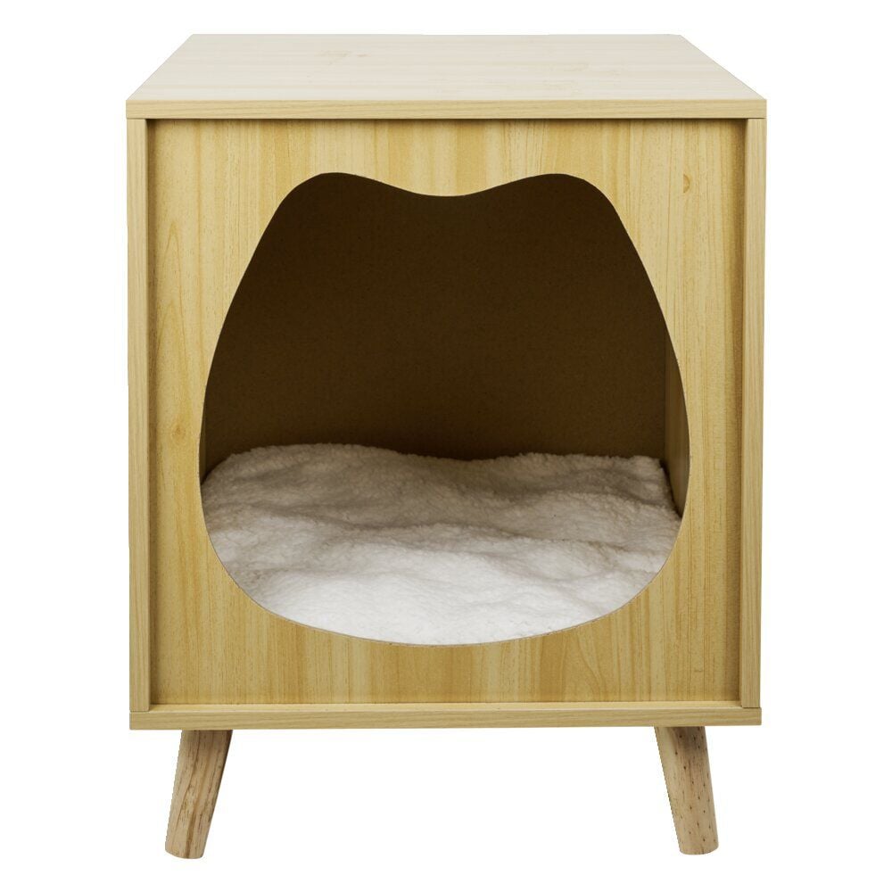 Maison pour chat en bois sur pieds 40x40xH50cm