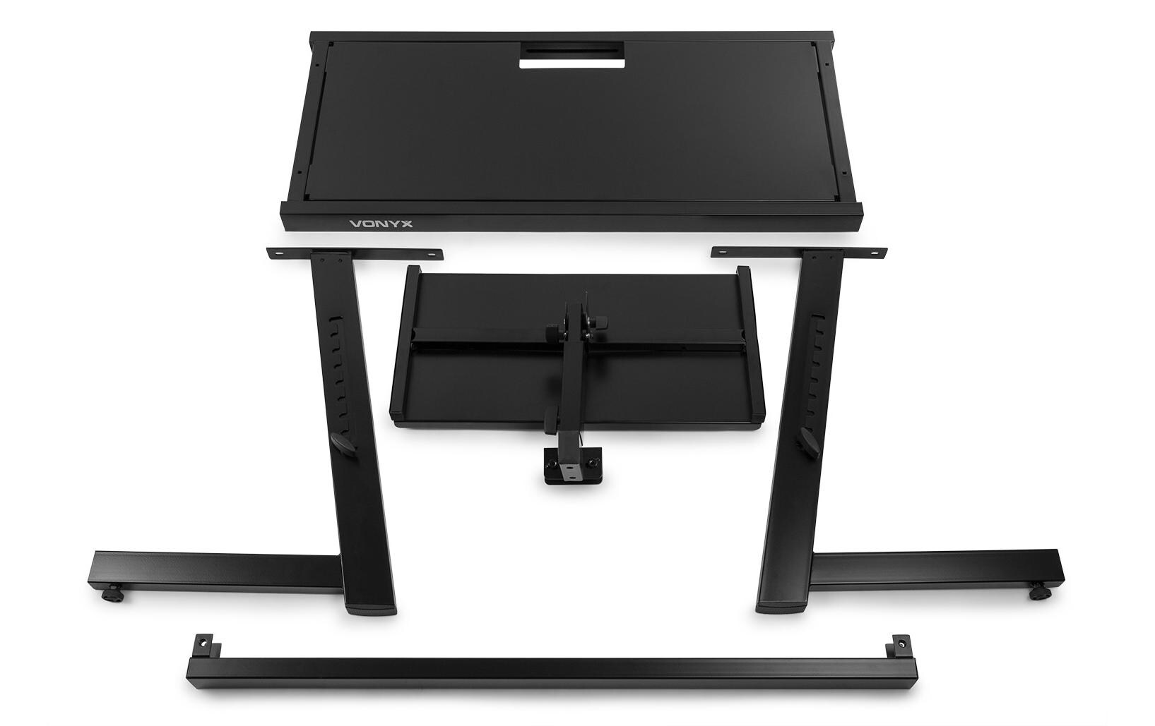 Mobiler DJ Stand DB10<br>Mobiler DJ Tisch mit Laptop Halter