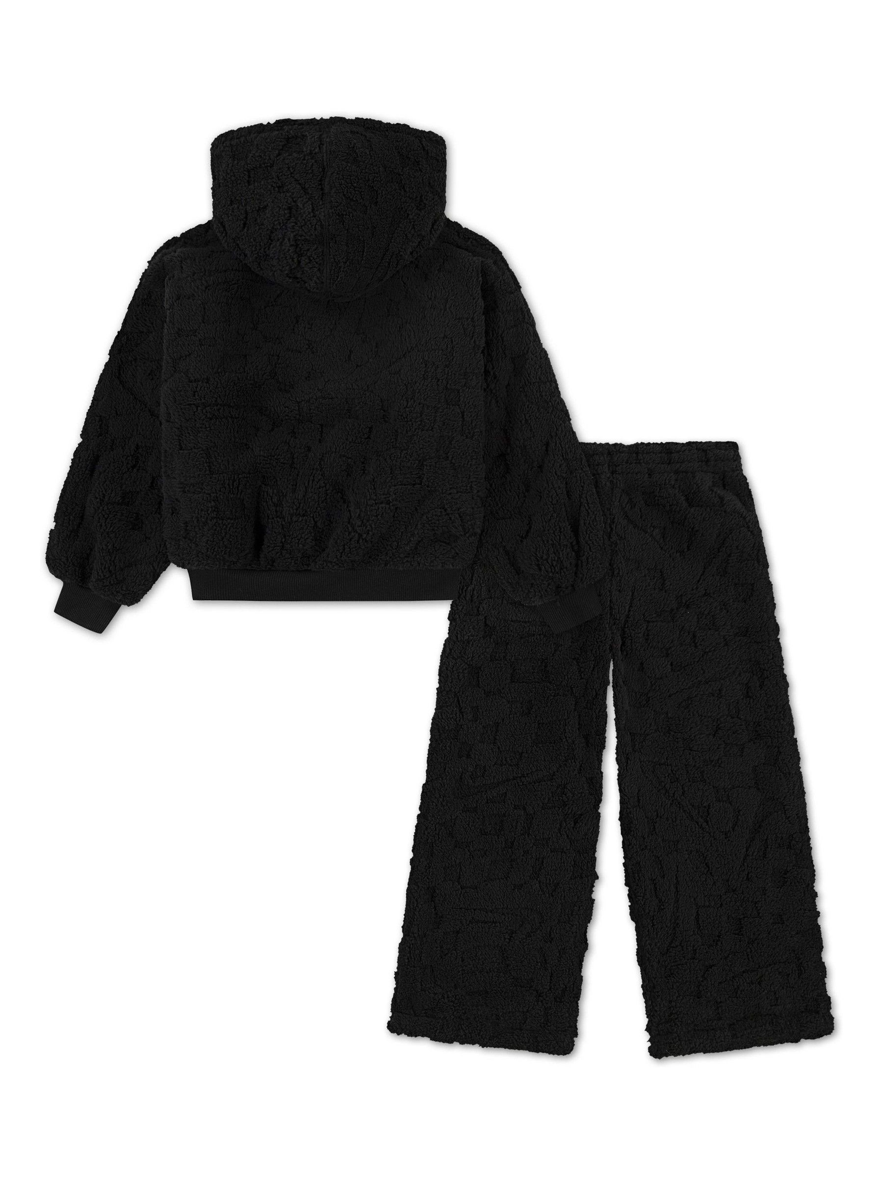 Nike Little Kids Cosy Overhead Hoodie and Wide Leg Joggers Set