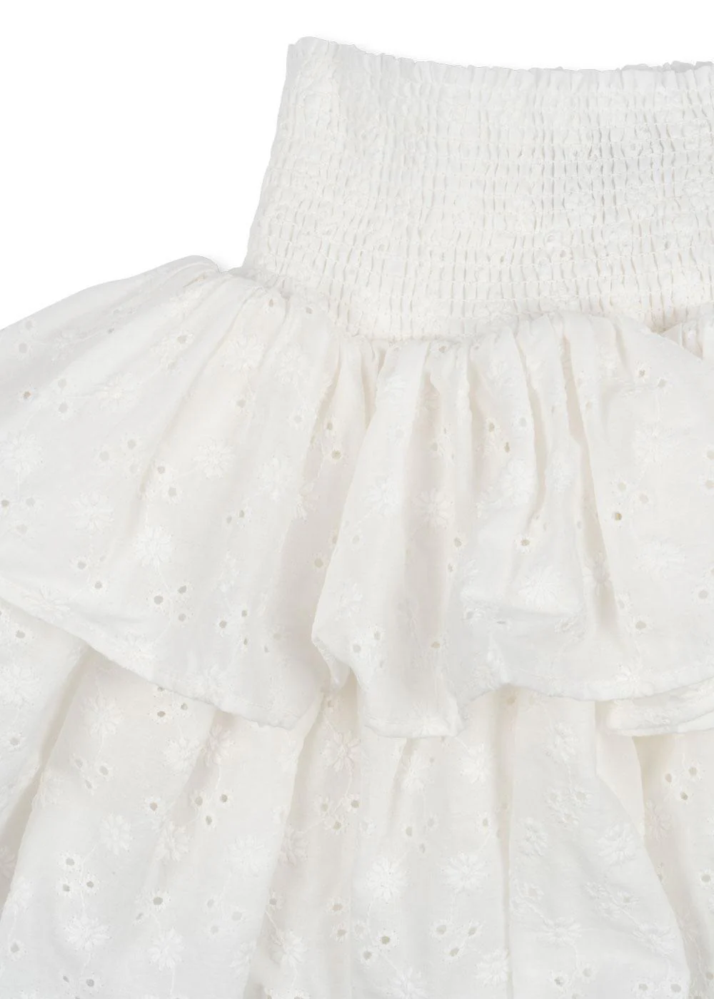 Lacey nederdel - optic white - 12M