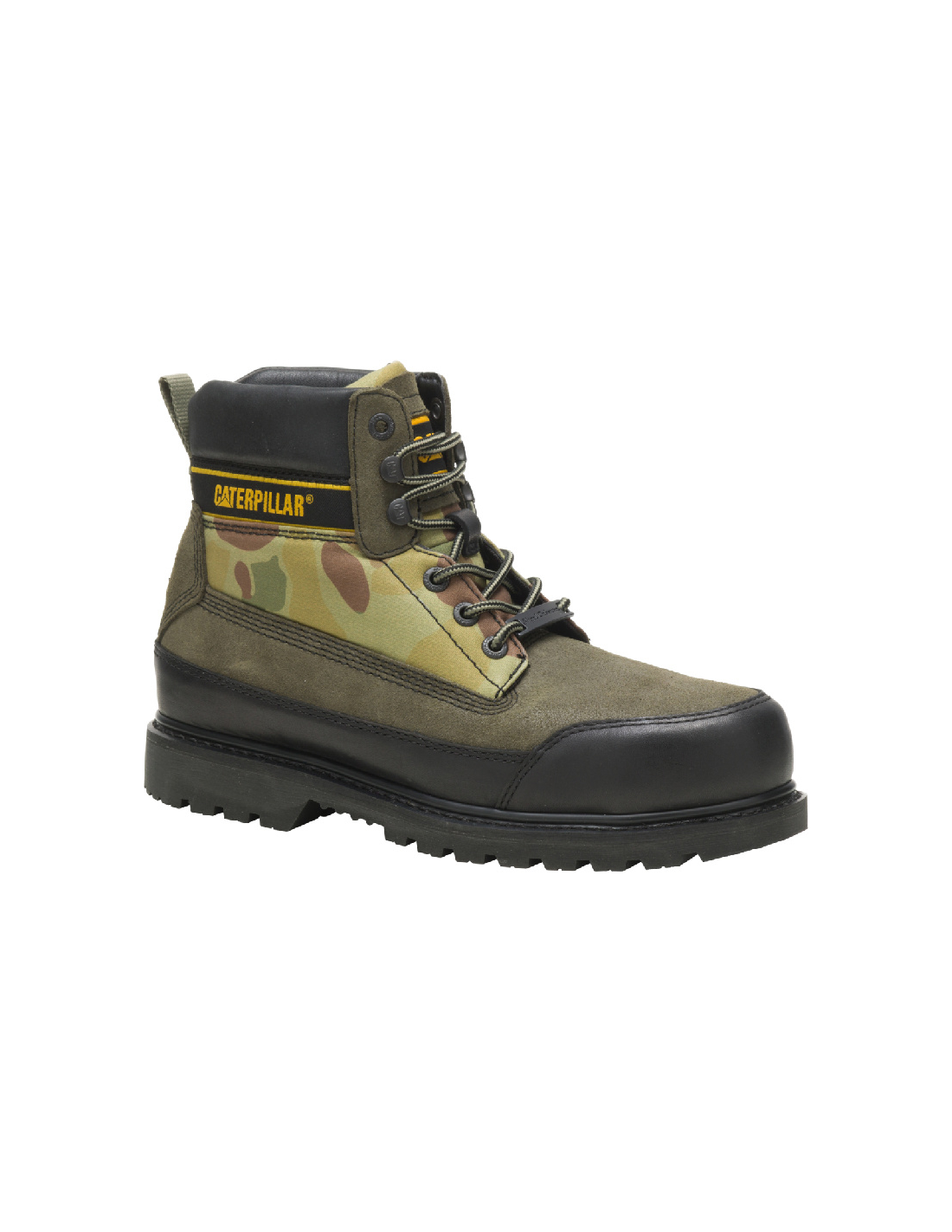 caterpillar bottines homme utha cuir kaki