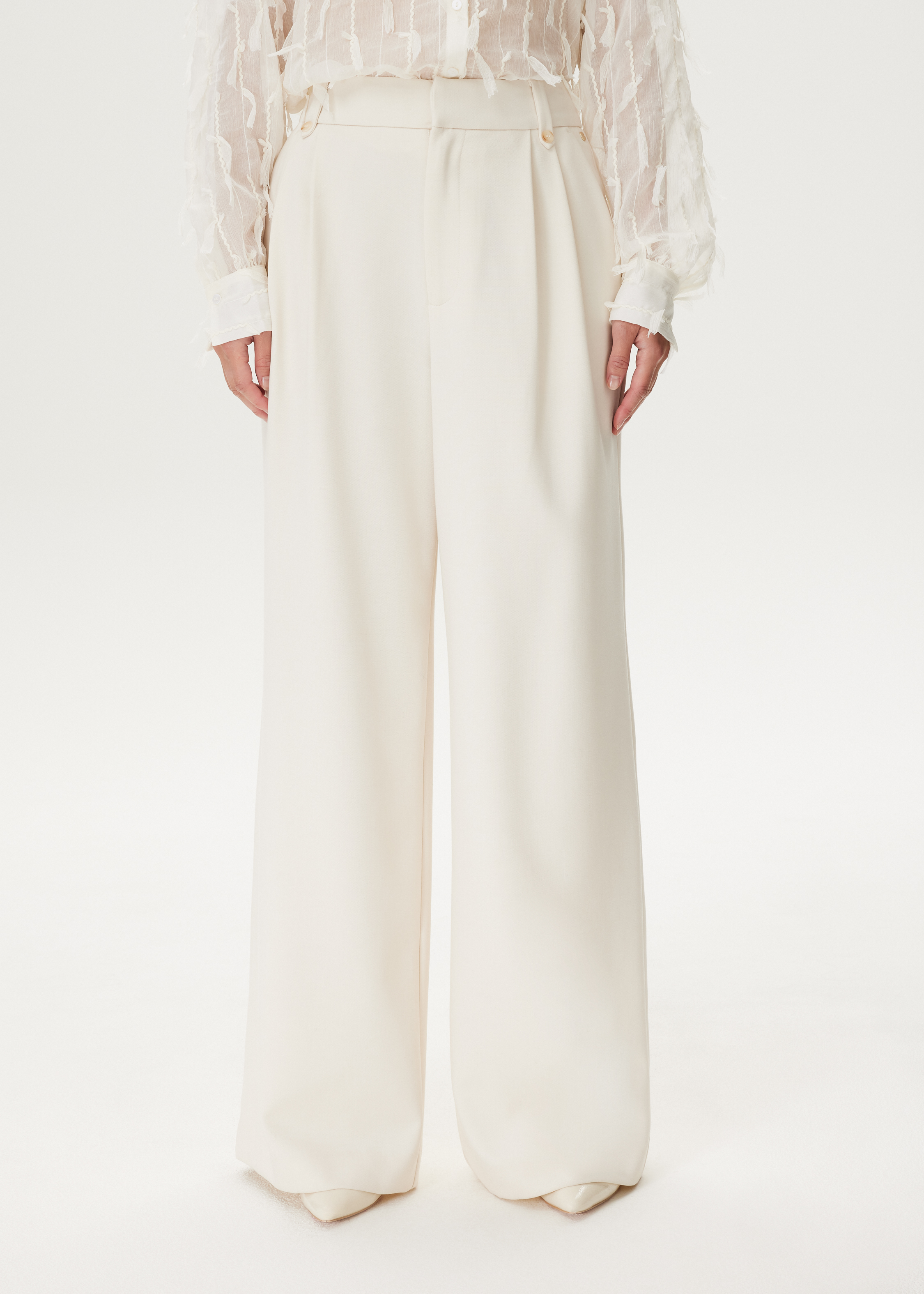 Pantalon met plooien