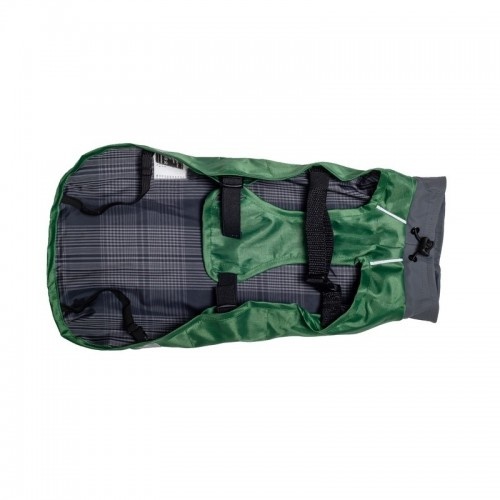Capa de chuva impermeável Dirk, verde e cinza