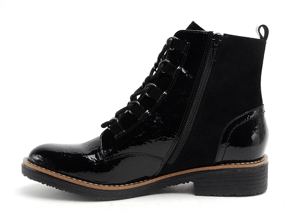 Fugitive boots bottine plates femme genete noir