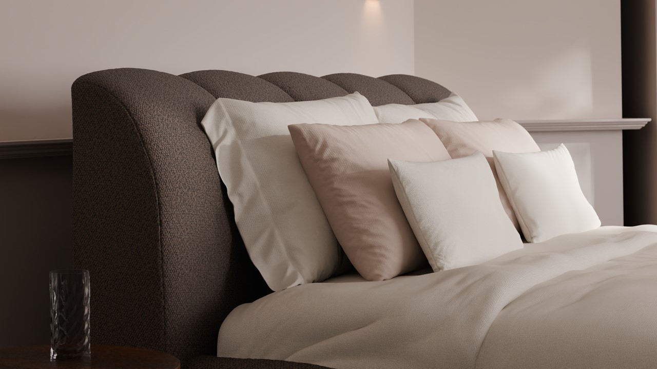Bed Dune - Bold bouclé taupe