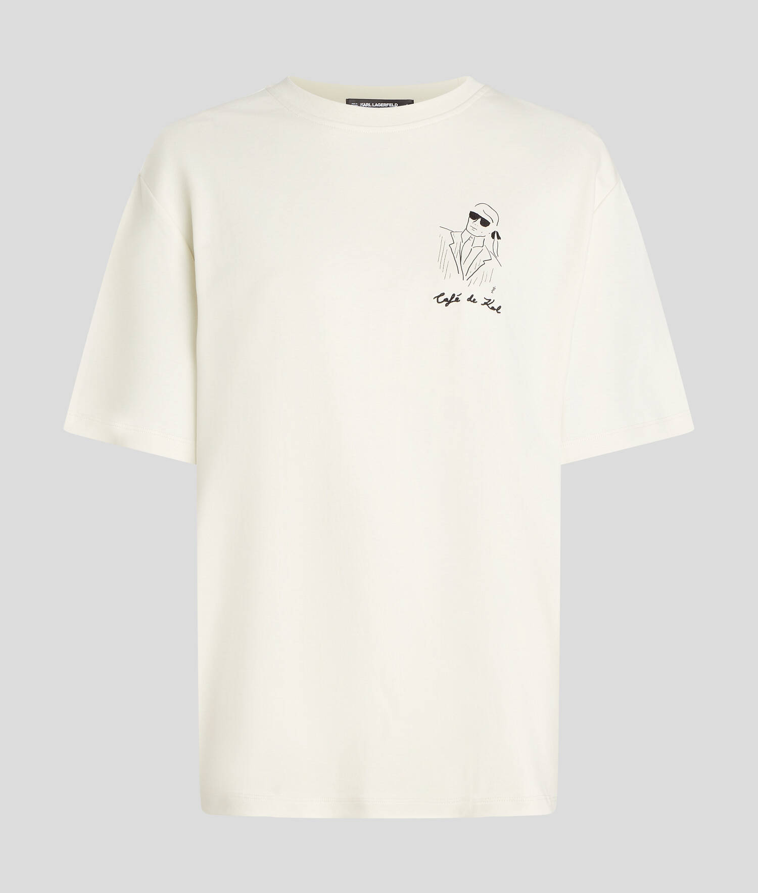 T-SHIRT OVERSIZE KL X JORGE PARRA - Crème Cannoli