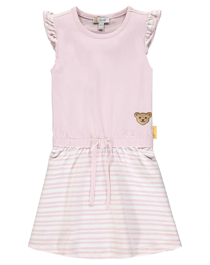 Kleid MINI GIRLS – SUMMER DAY mit Flügelärmeln in rosa