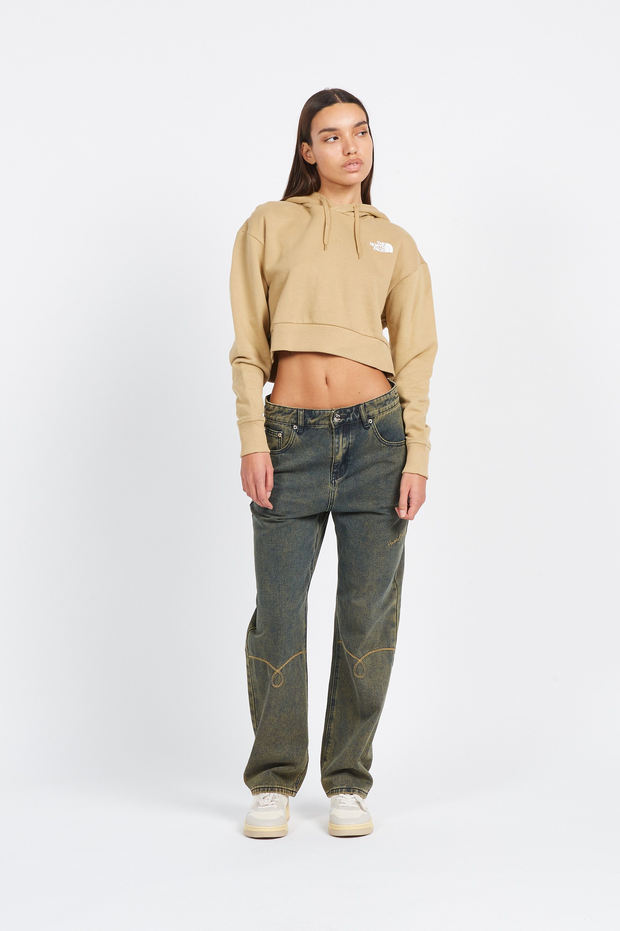 THE NORTH FACE Hoodie TREND CROP Beige