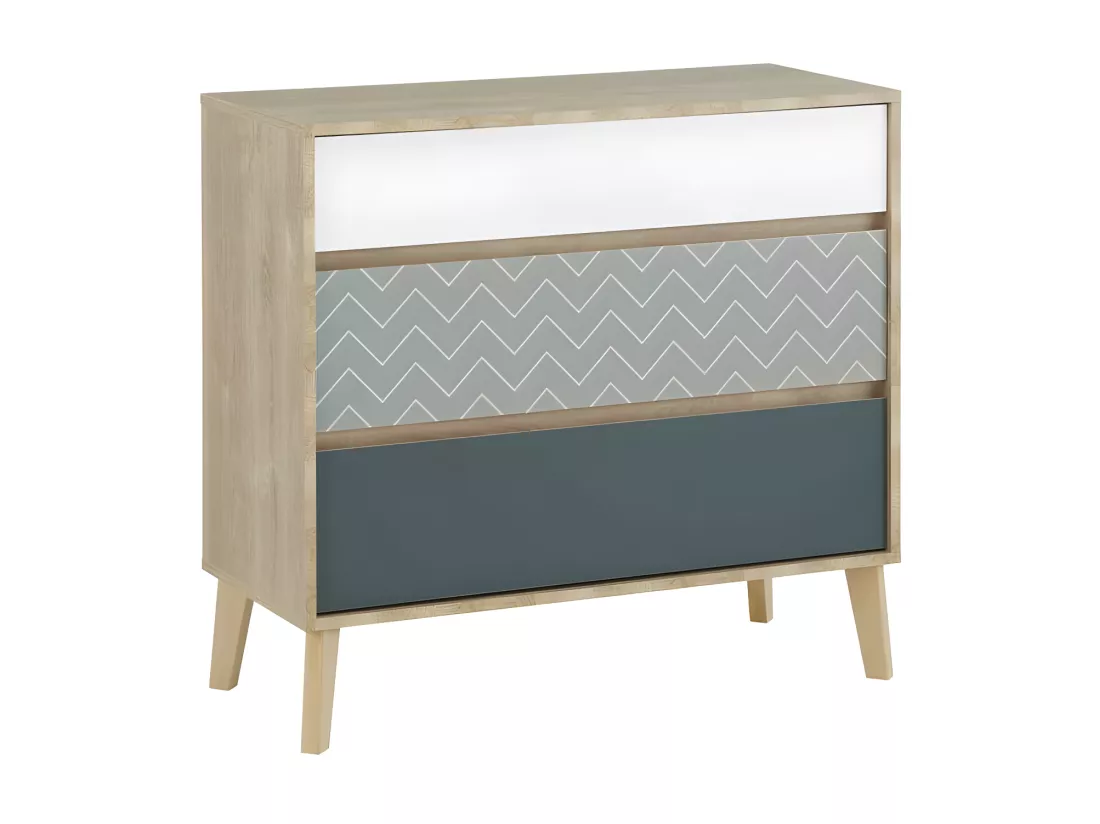 Chambre Adulte Complète (140*200) Chêne blond - ESMEY