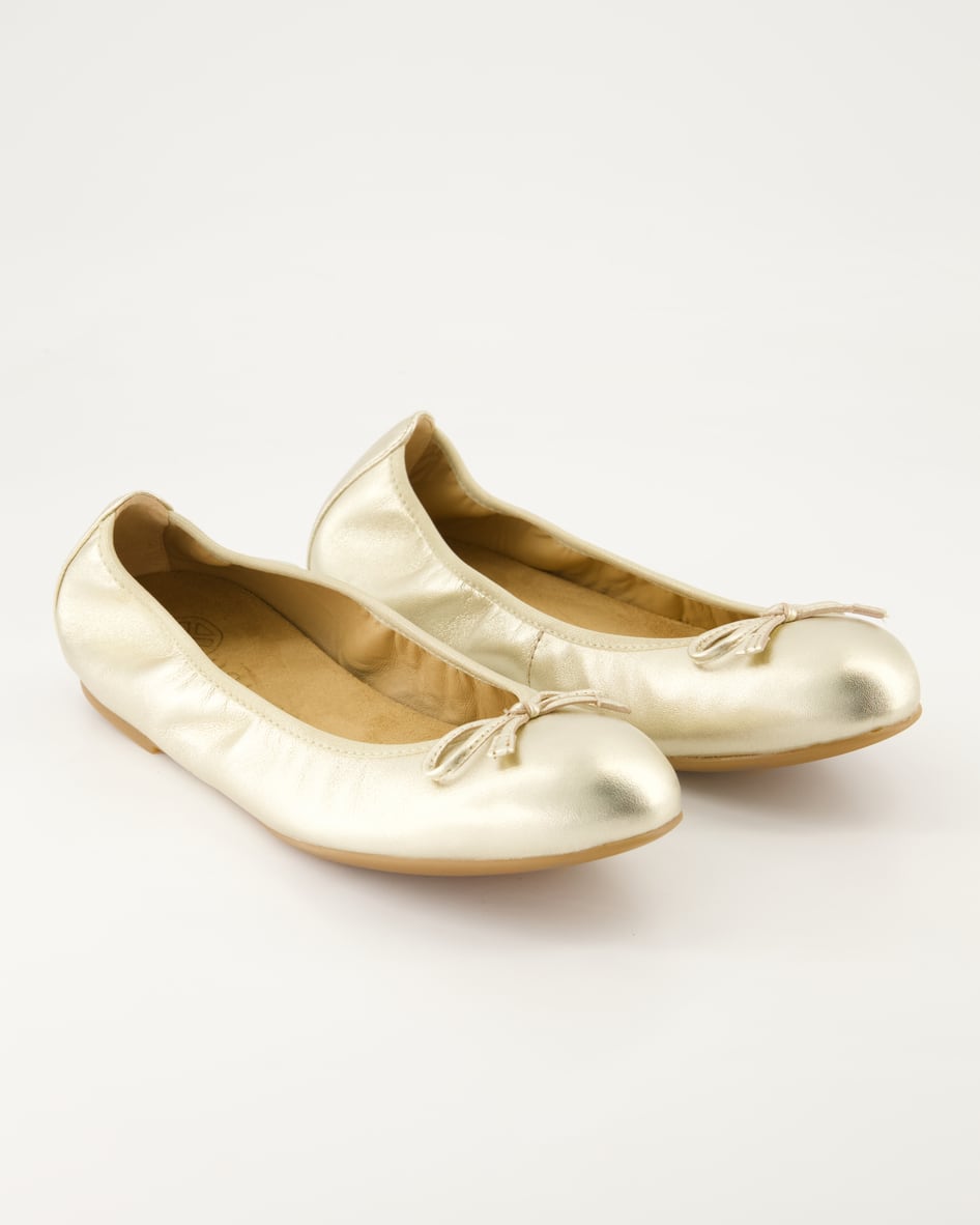 Unisa Acor Ballerinas in Gold