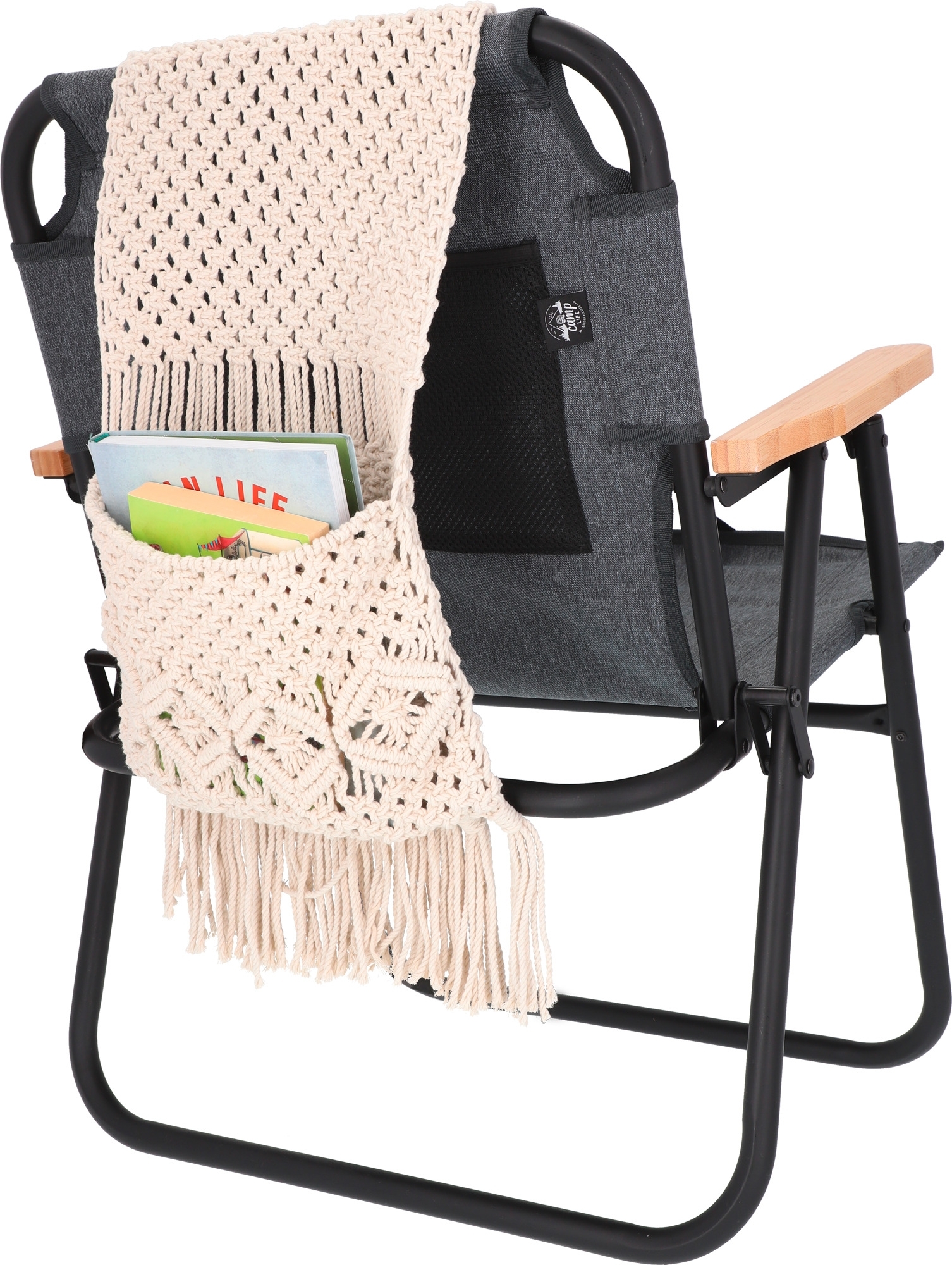 Camplife Makramee Organizer für Armlehnen