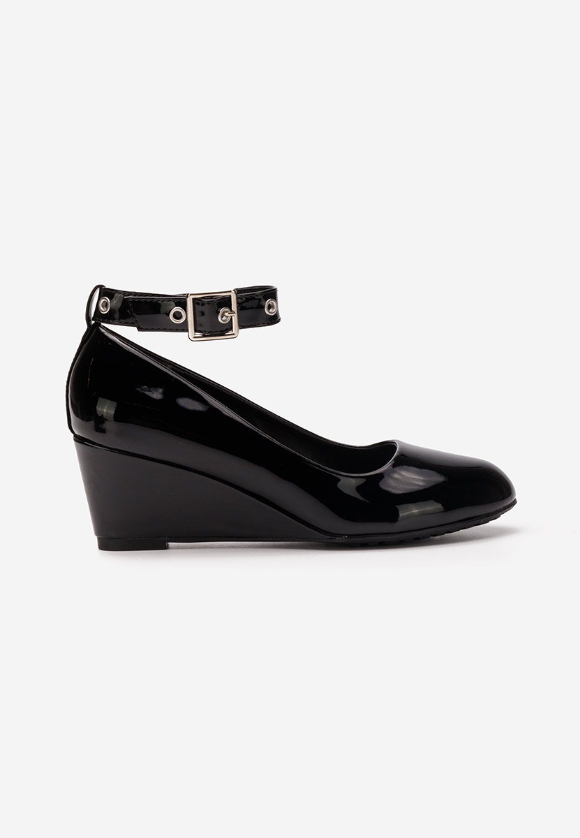 Chaussures à plateforme noirs Alyssa