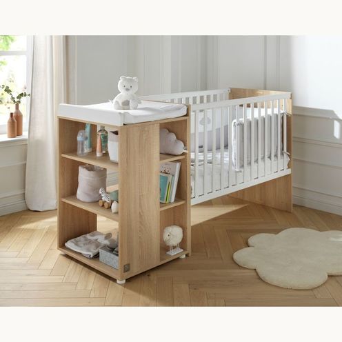 Lit combiné évolutif 120x60 NOVA Blanc - SAUTHON