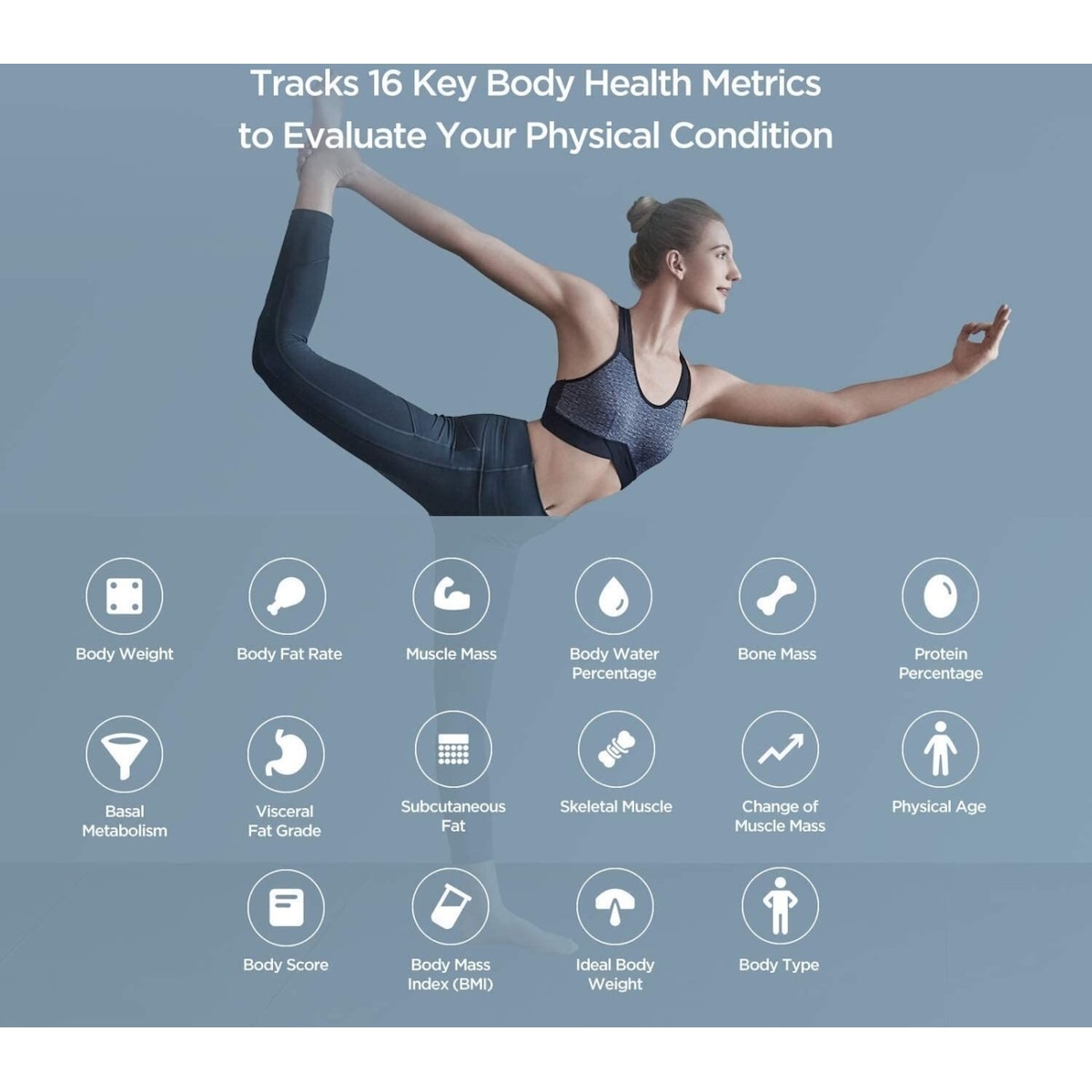 Amazfit Smart Scale -henkilövaaka, musta
