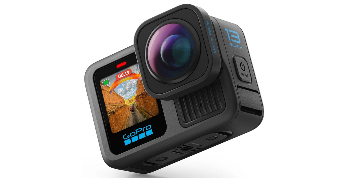 GoProHERO13 Black Ultra Wide Edition videocamera  (Zwart, Bluetooth, Wi-Fi 6)