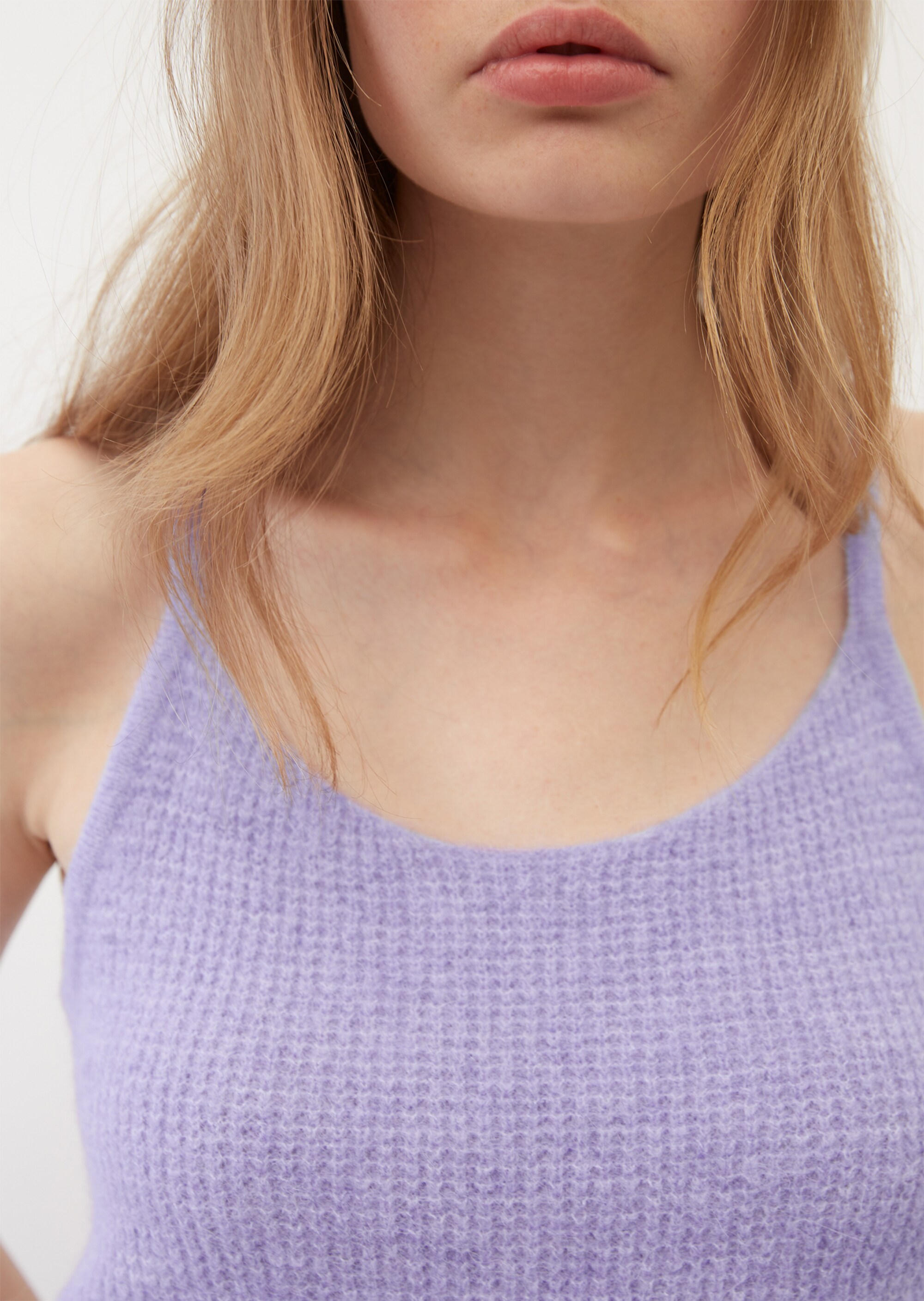 Crop-Top regular aus softem Alpakawolle-Mix