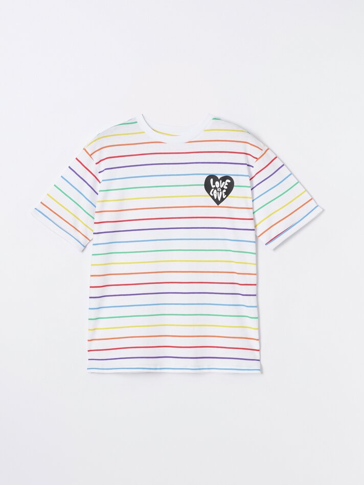 Camiseta de manga curta estampada - Branca