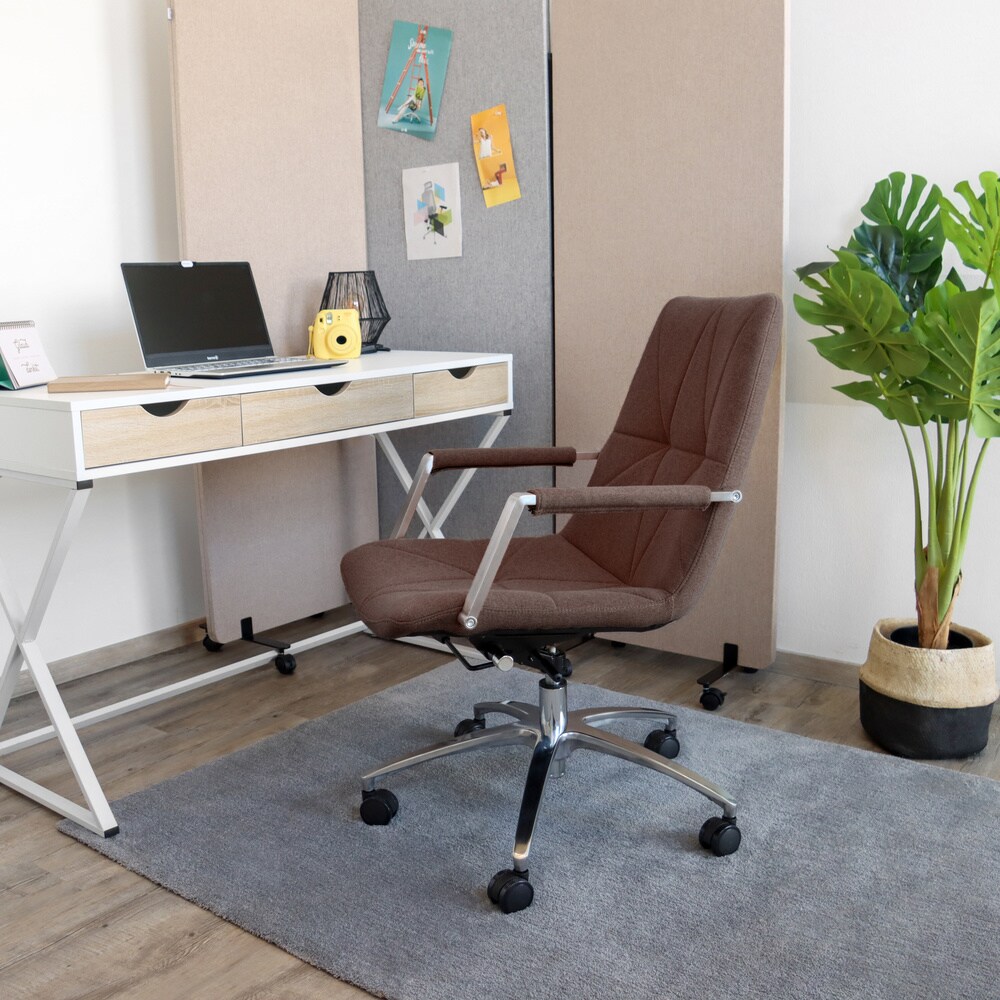 Home Office Bürostuhl SARANTO II Stoff mit Armlehnen hjh OFFICE