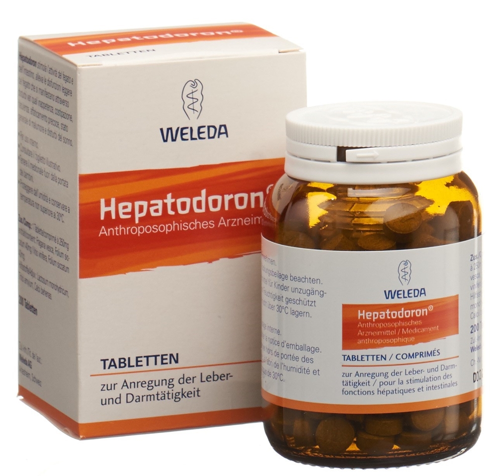 HEPATODORON Tabl Glas 200 Stk