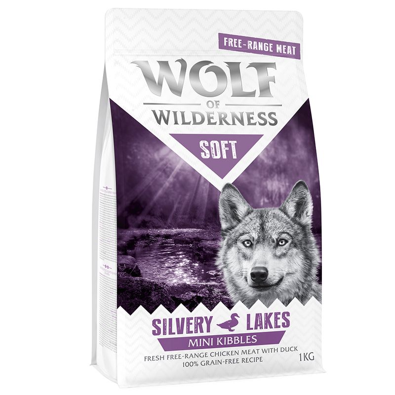Wolf of Wilderness Mini Soft Silvery Lakes poulet, canard pour chien