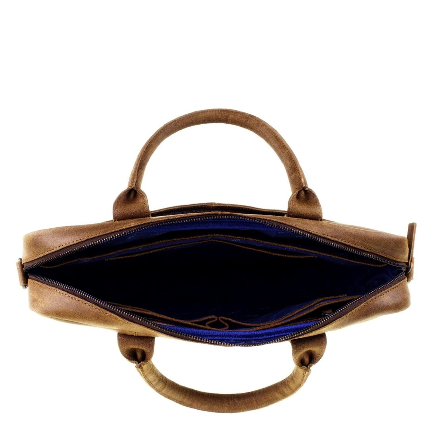 DSTRCT Limited Single Zip 15'' Laptoptas cognac