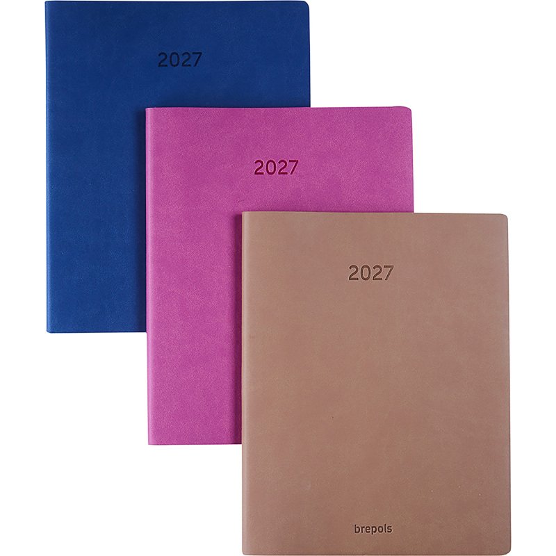 Agenda Brepols Colora Timing semainier - année 2027 - 17,1 x 22 cm