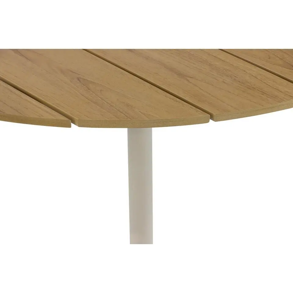 Tuinset 4 personen 125 cm Aluminium/rope Taupe Coco Vedra/Matale