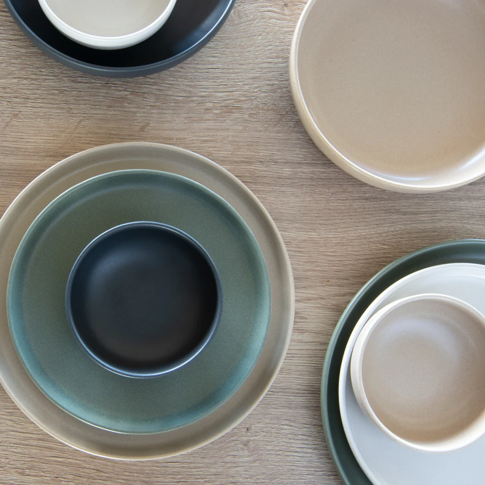 Assiette plate Uno sable 28 cm (lot de 6) Table passion