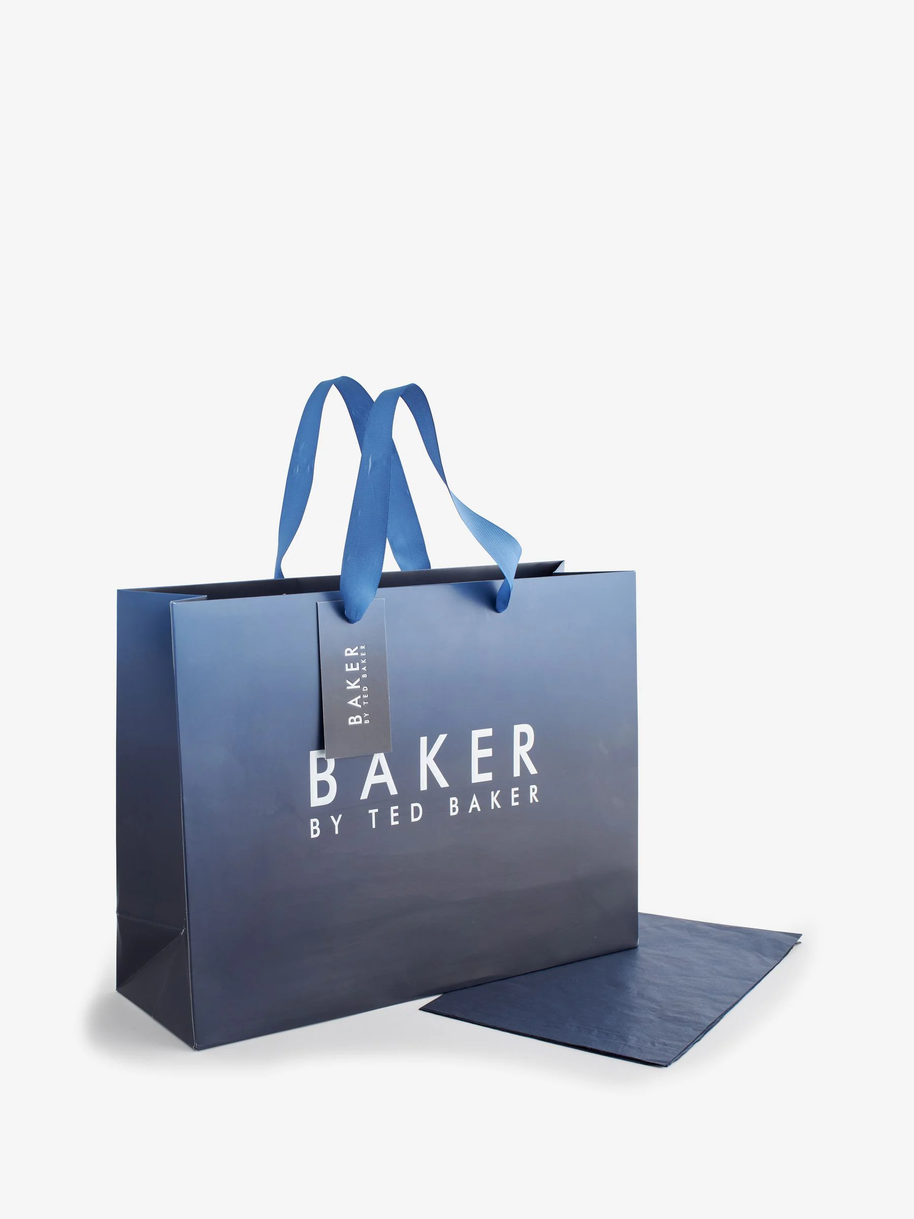 Blauw voor jongens - Baker by Ted Baker geschenktasje met tissuepapier