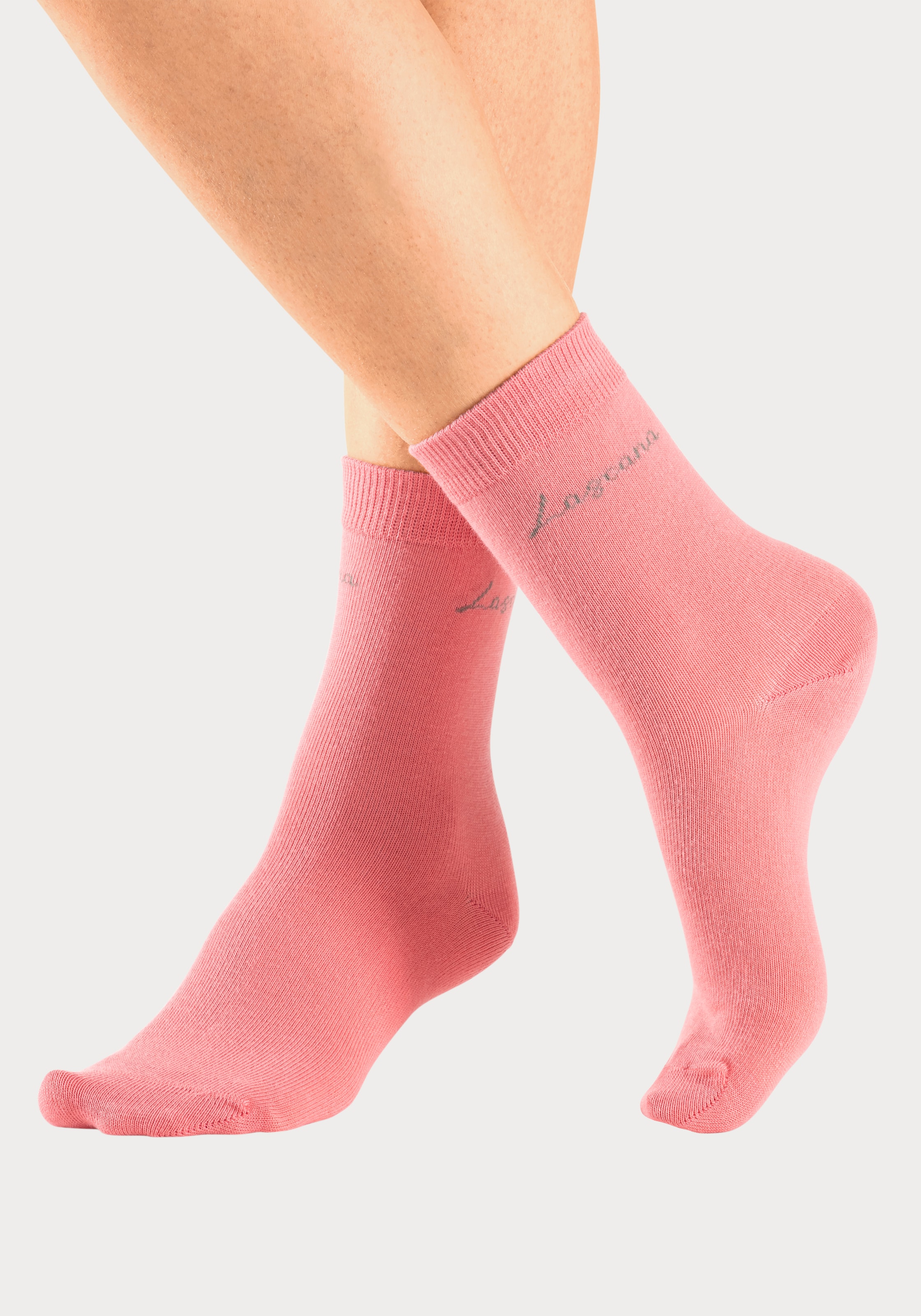 LASCANA Basicsocken Box, 4 Stk. tlg. in ansprechender Geschenkbox