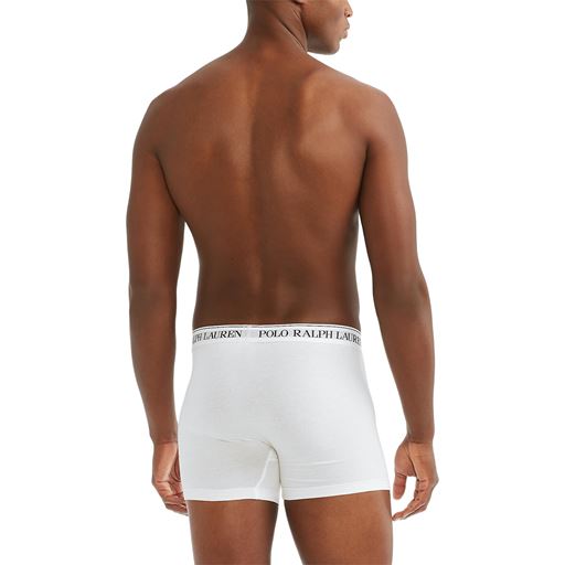 Ralph Lauren Stretch-Cotton 3-pak Boxershorts, White, XL