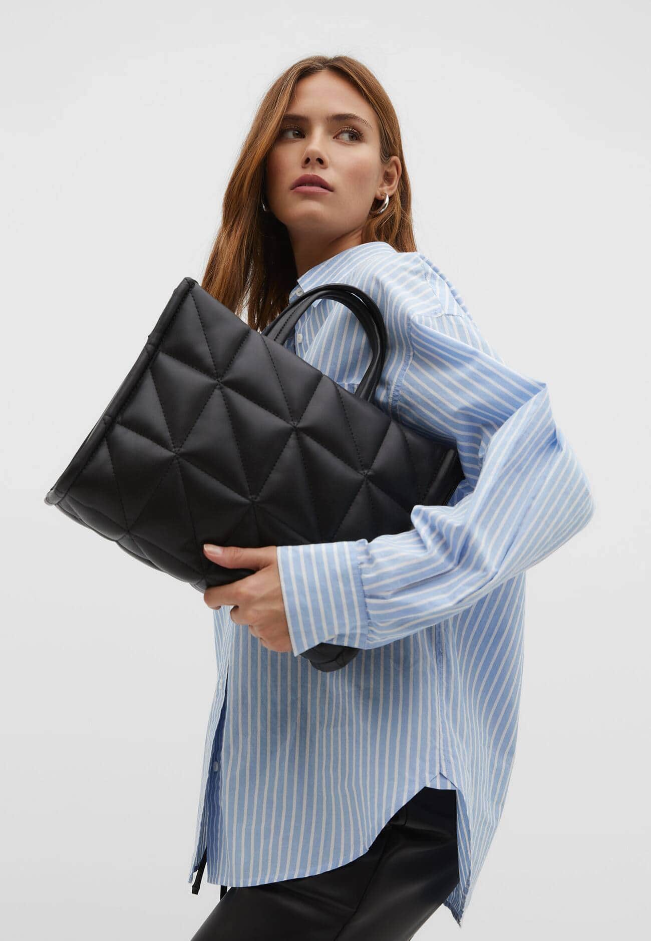 Bolsa de compras acolchoada de tamanho médio