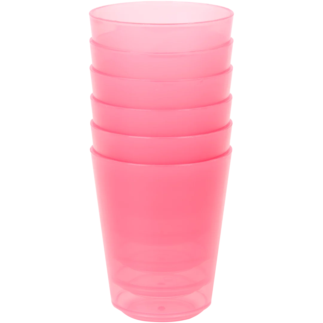 Herbruikbare bekers 6 stuks | 230 ml | diverse kleuren
