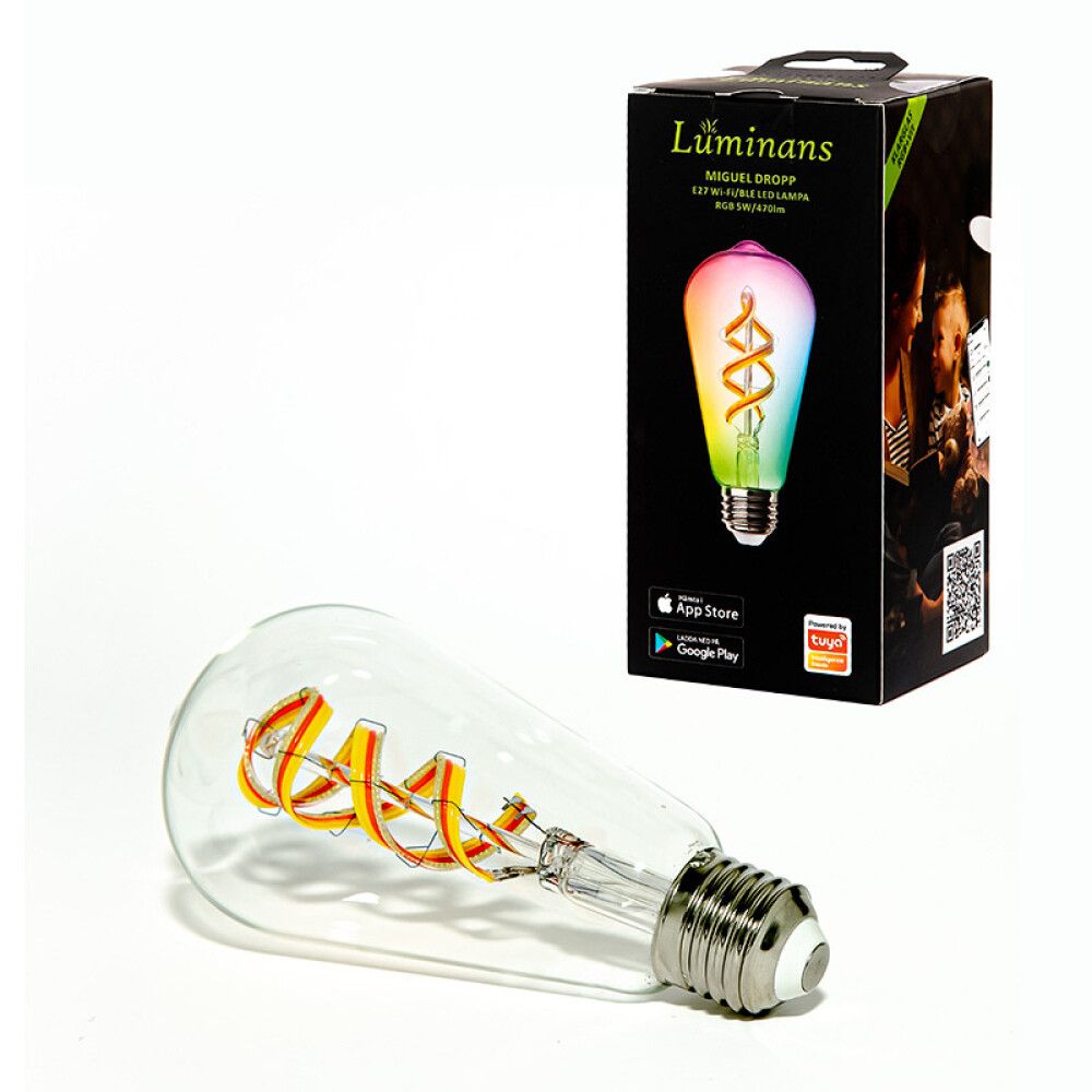 LYSPÆRELUMINANS MIGUEL WIFI LED E27 5W