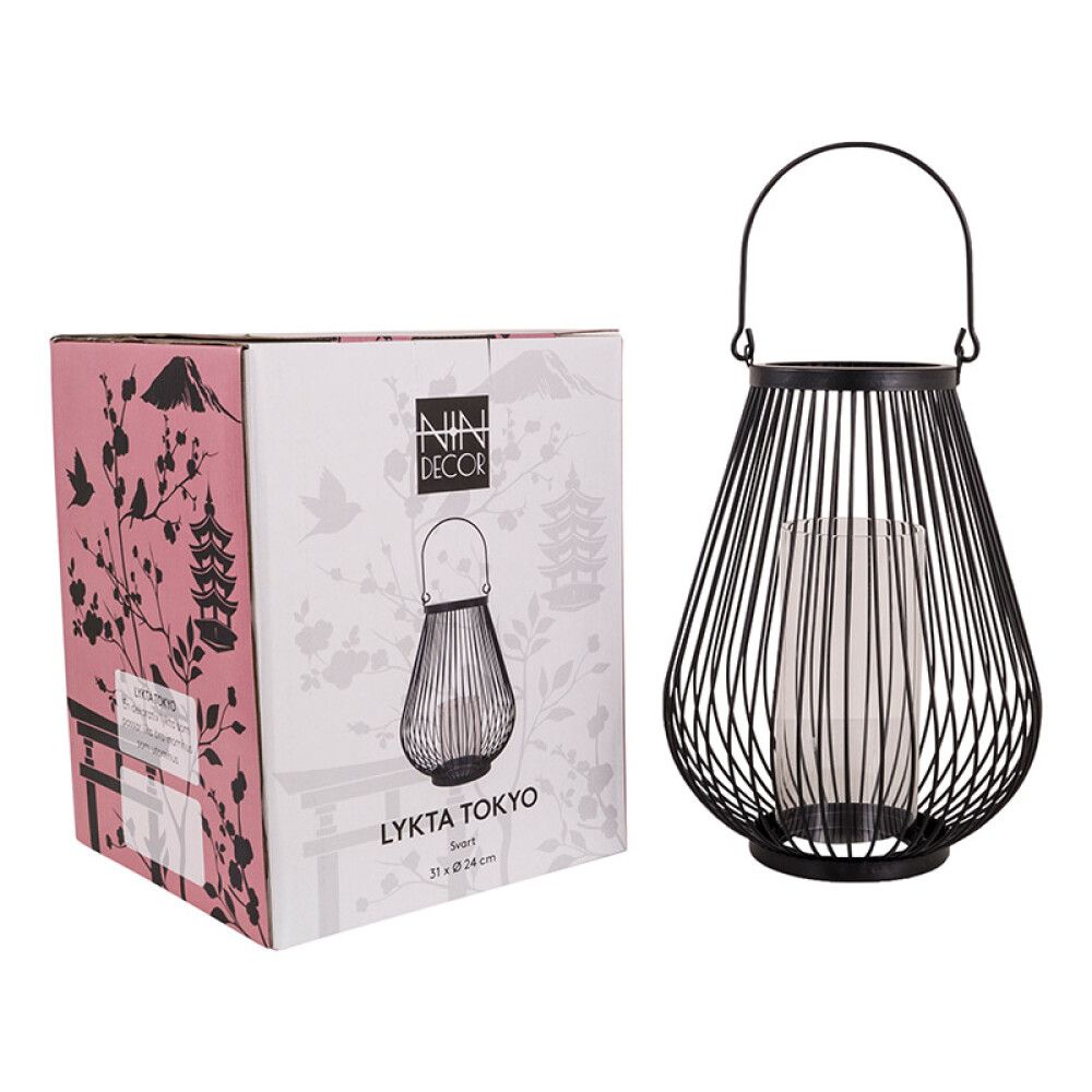 LYKT TOKYO SVART H31 Ø24CM